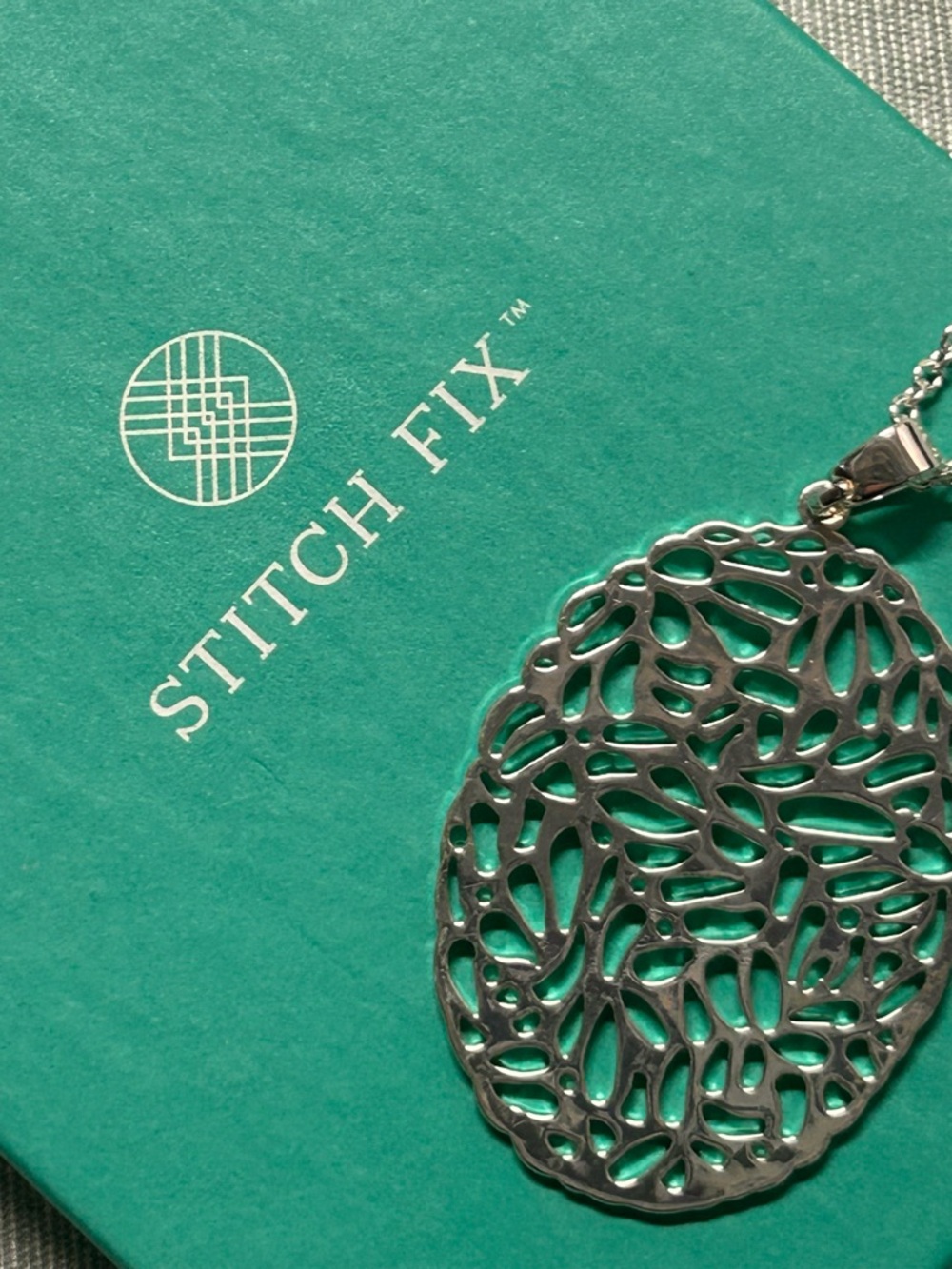 Stitch Fix Filigree Pendant Necklace - Bay to Baubles NWOT in Box Adjustable